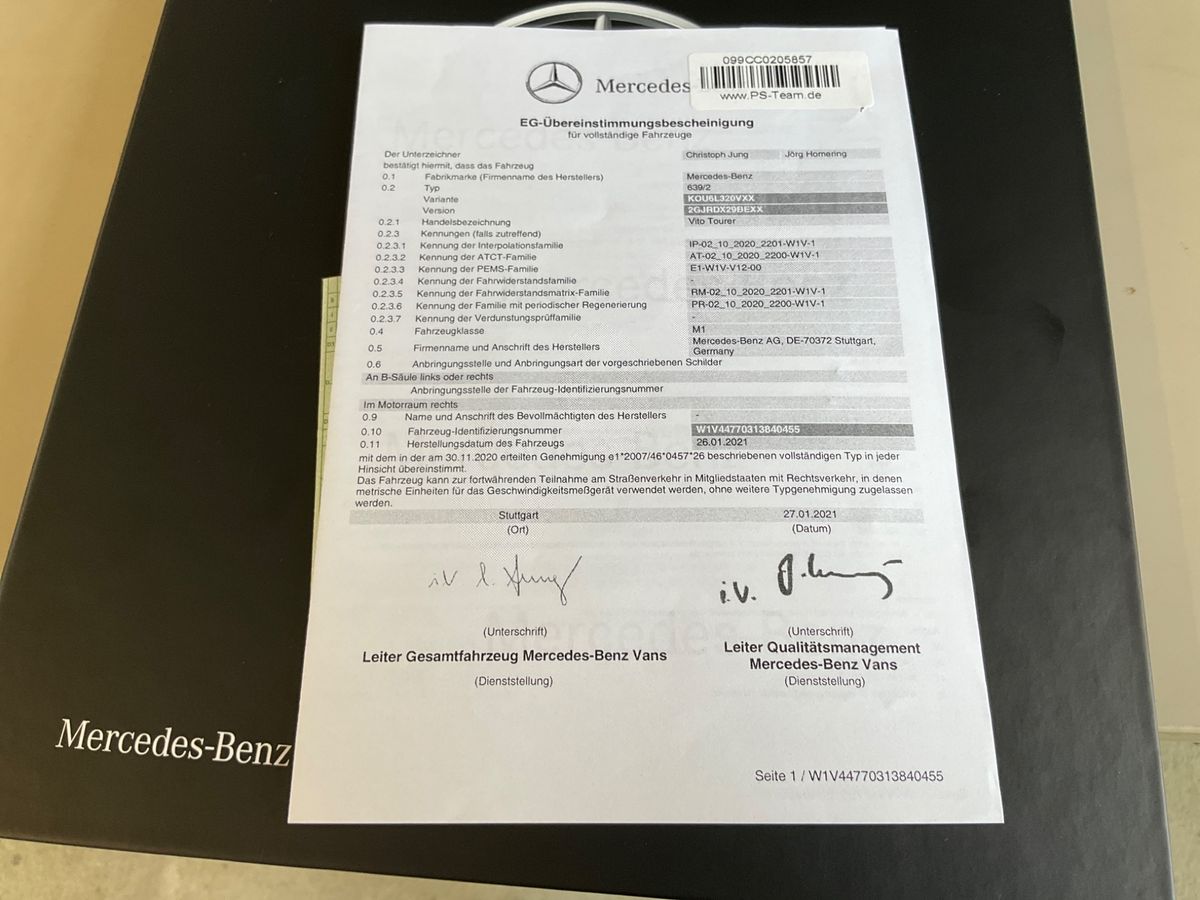 Mercedes-Benz Vito Tourer 119 CDI Pro lang