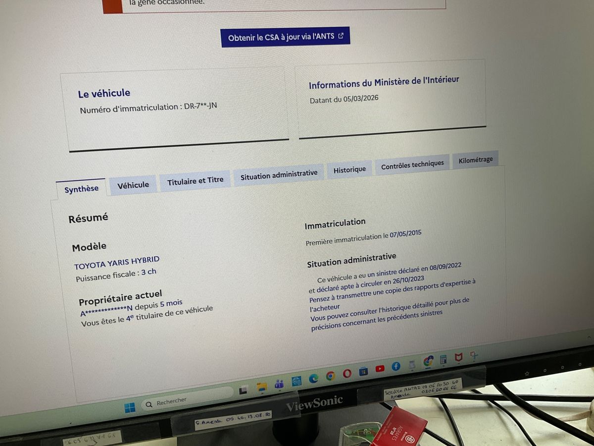 Toyota Yaris d'occasion