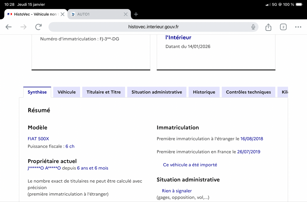 Fiat 500X d'occasion