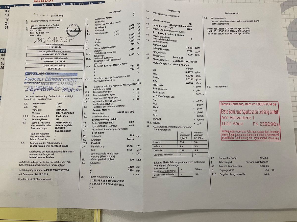 Opel Karl d'occasion