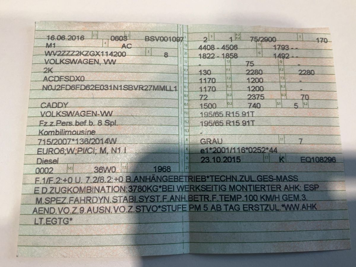 Volkswagen Caddy 2.0 TDI Comfortline BlueMotion Tech