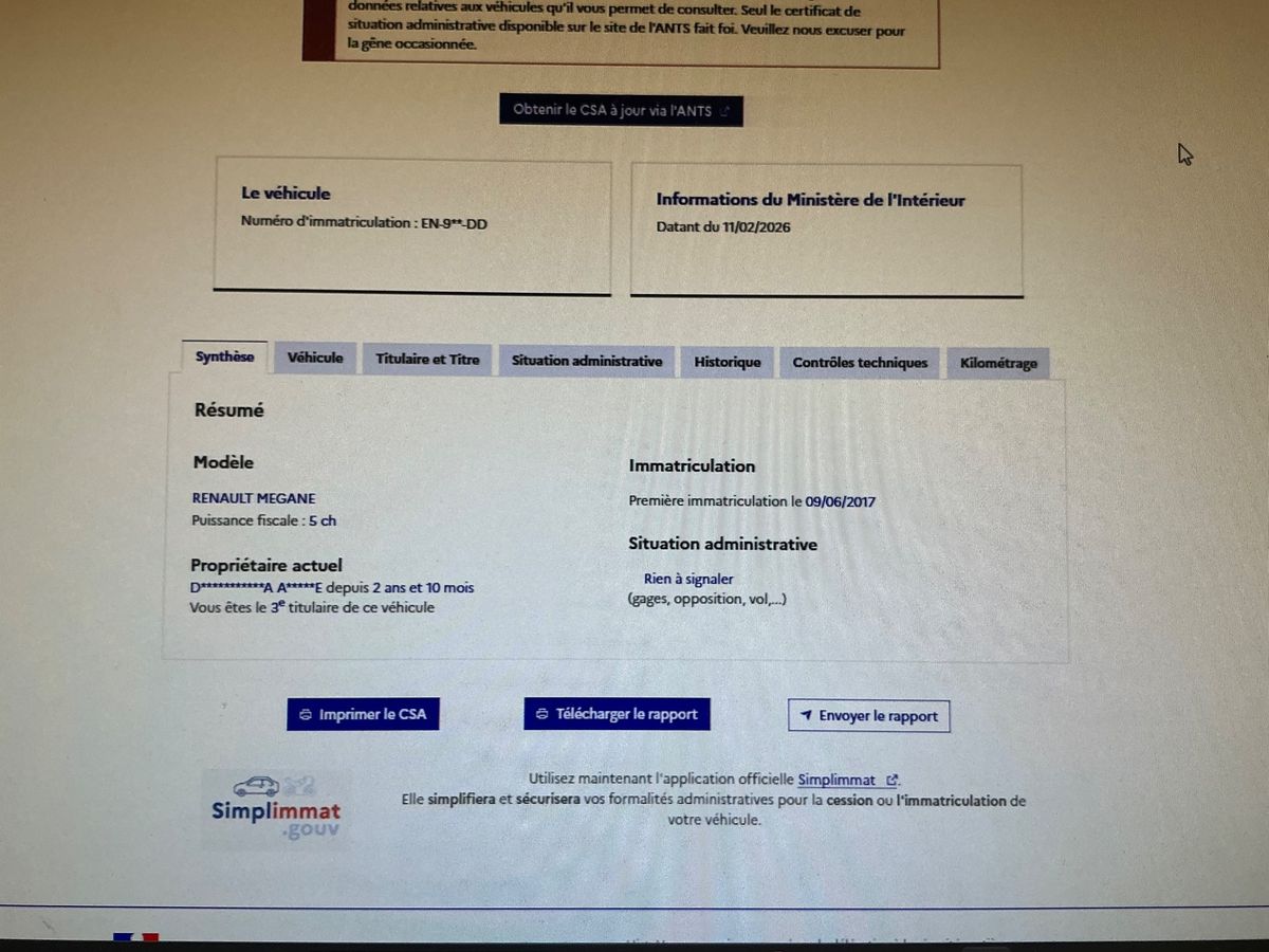 Renault Megane d'occasion