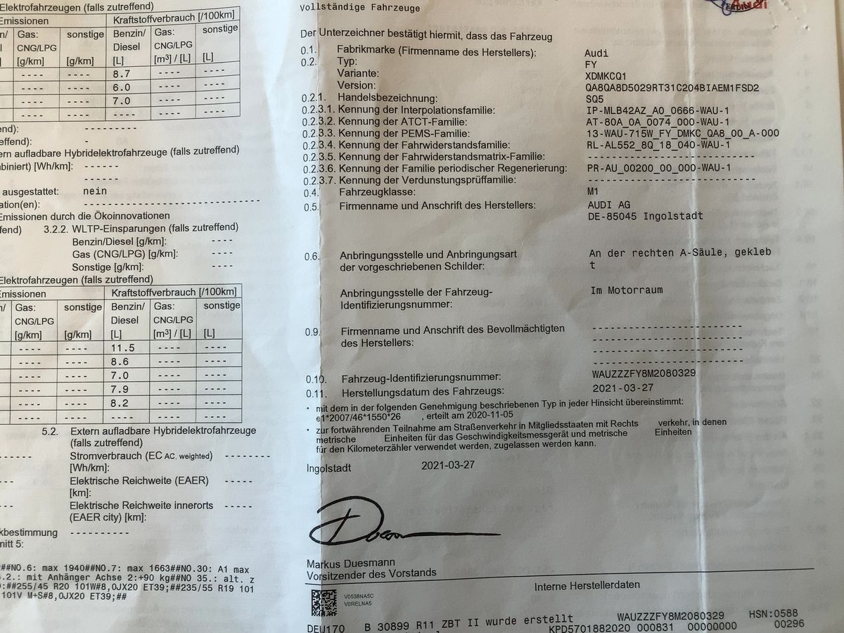 Audi SQ5 d'occasion