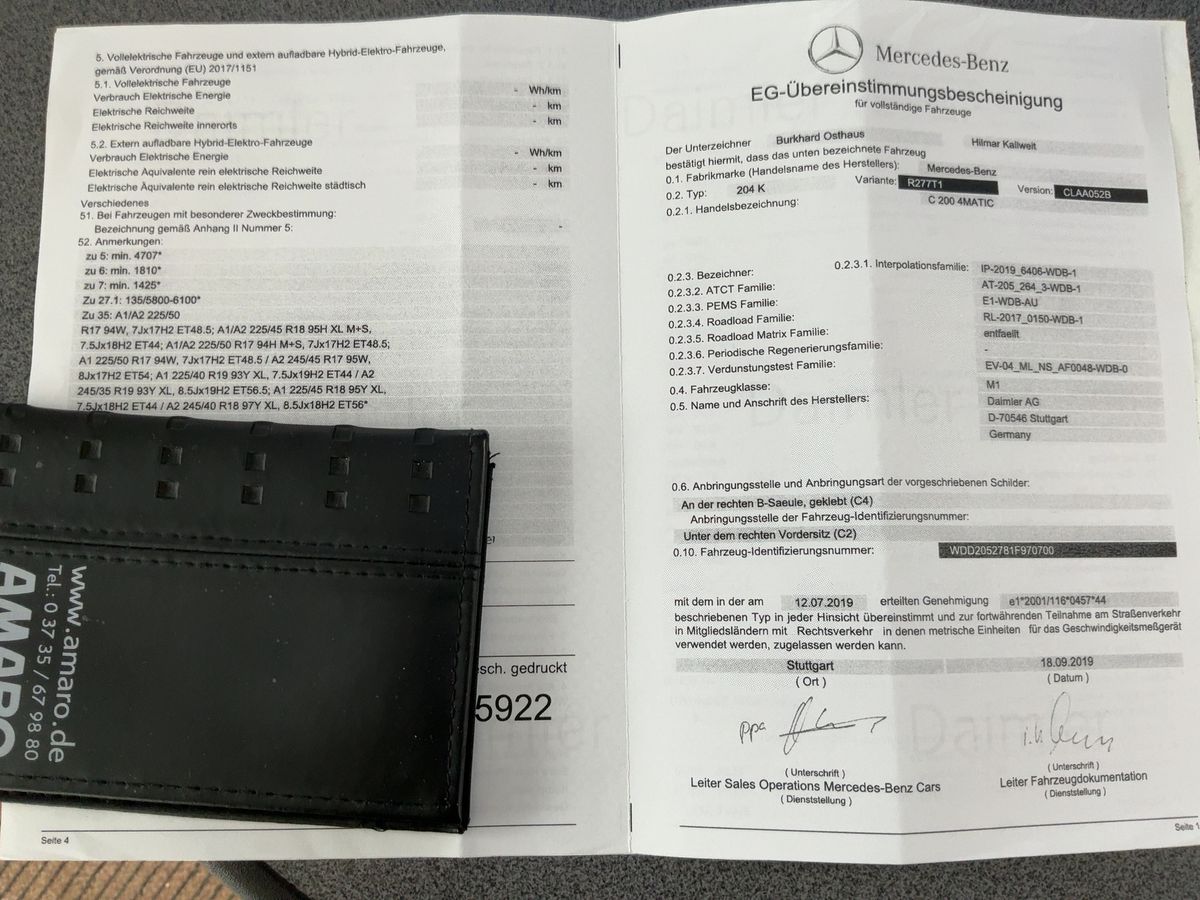 Mercedes-Benz C-Klasse C 200 Mild-Hybrid T 4Matic Avantgarde