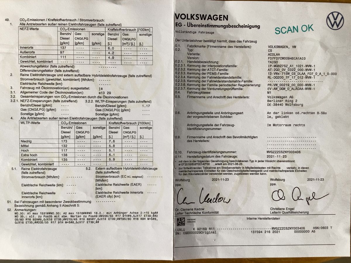 Volkswagen Taigo 1.0 TSI Style