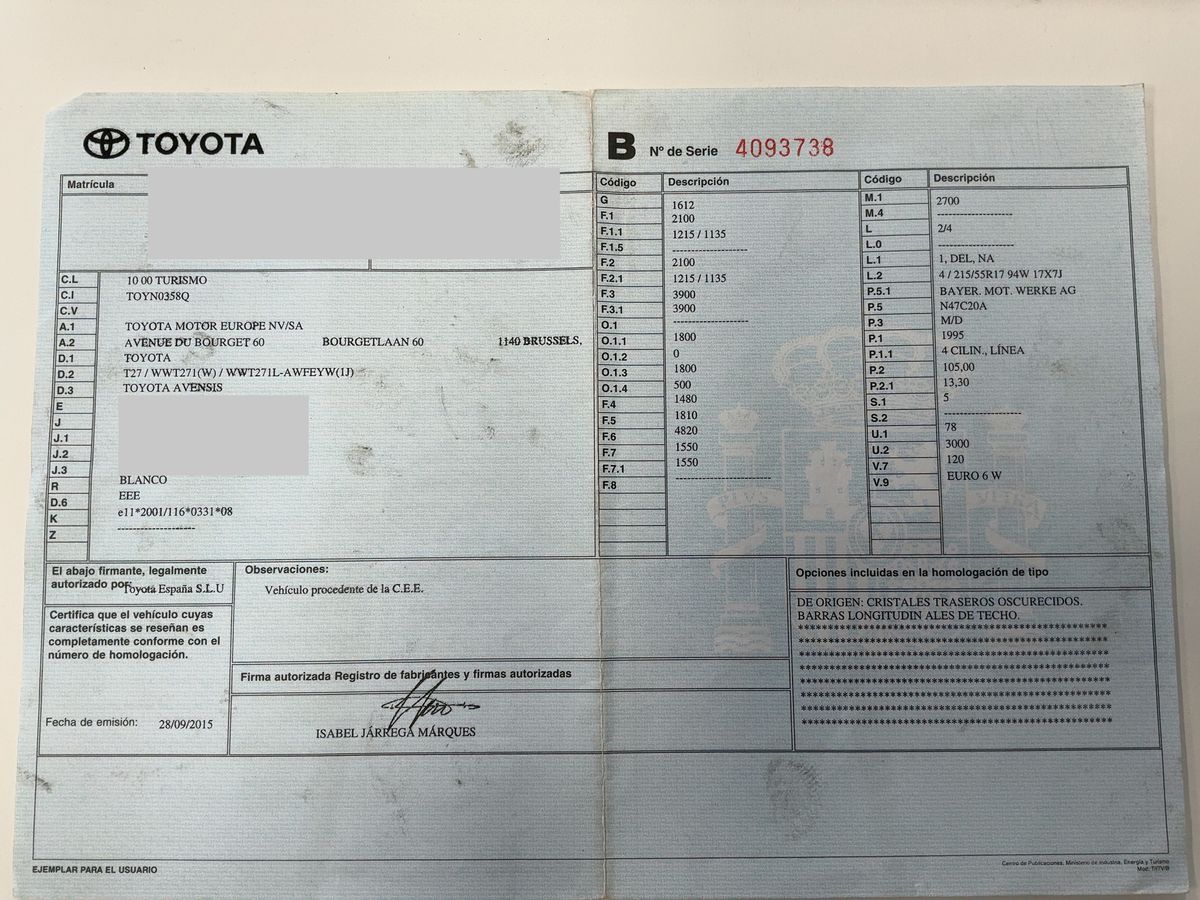 Toyota Avensis d'occasion