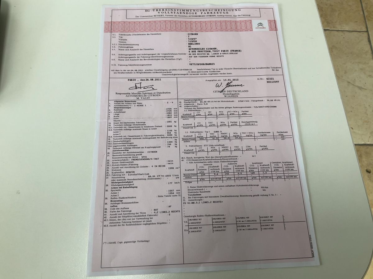 Citroen Berlingo 1.6 Multispace Exclusive