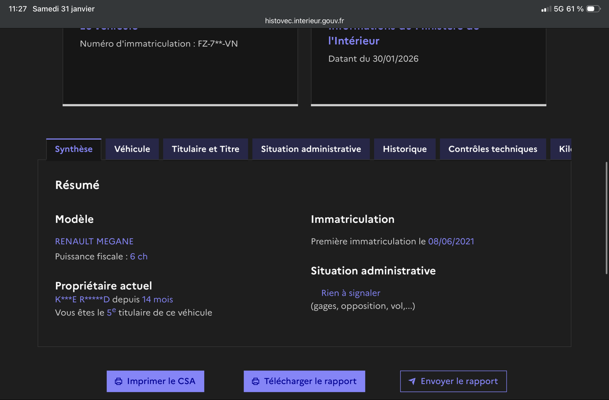 Renault Megane d'occasion