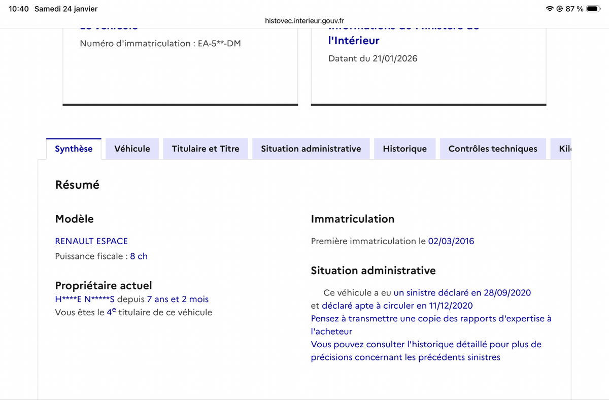 Renault Espace d'occasion