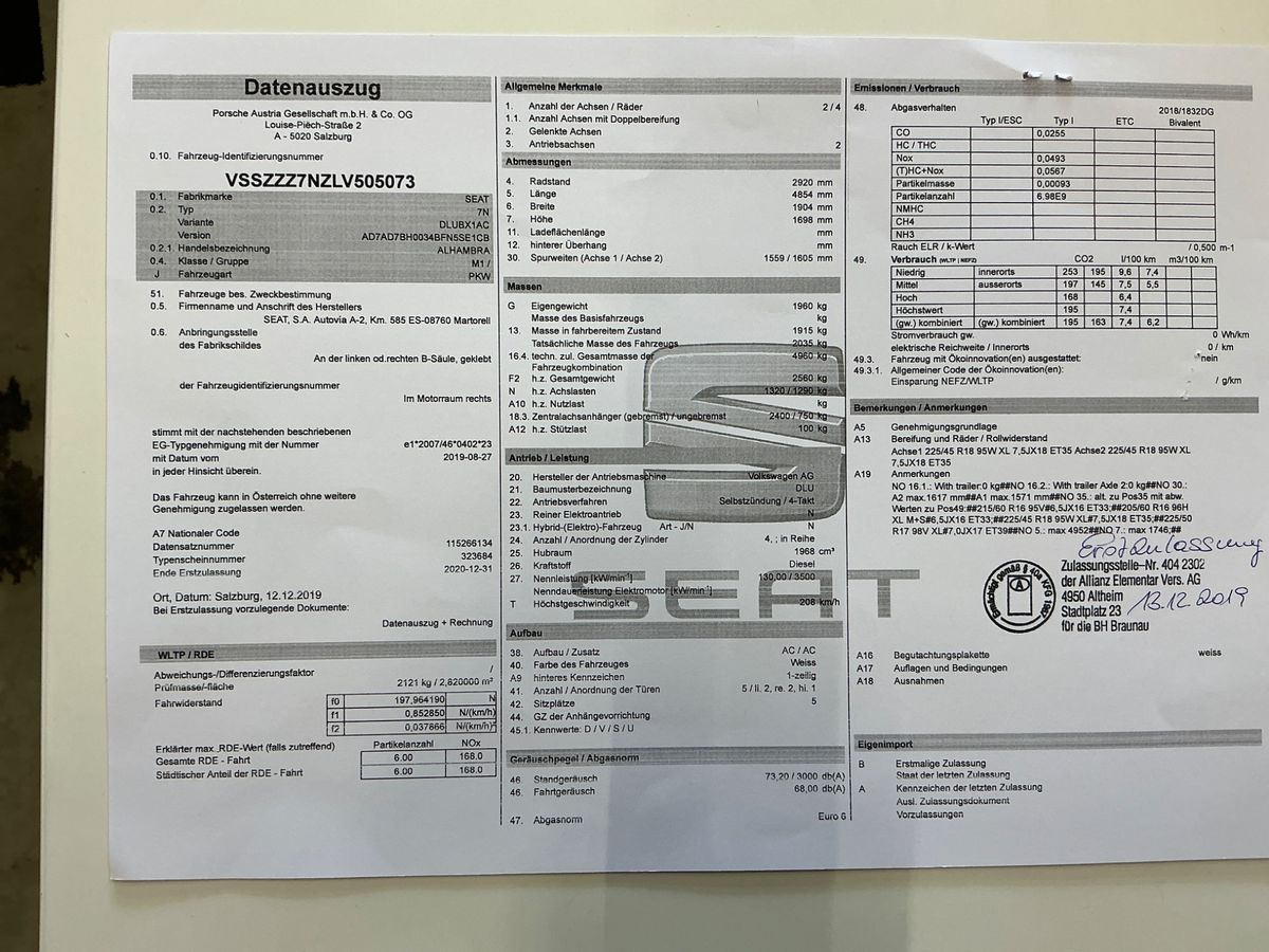 Seat Alhambra d'occasion