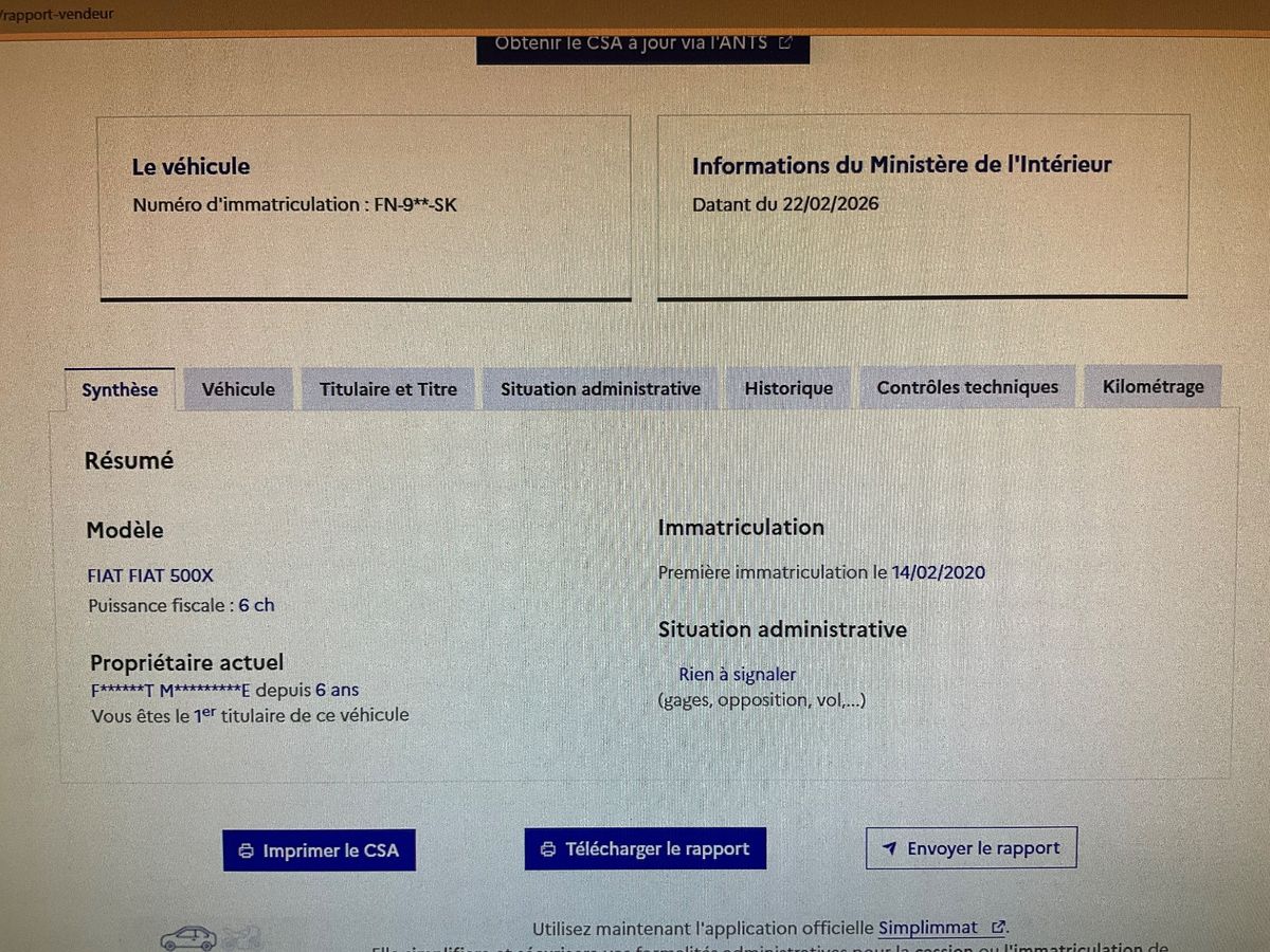 Fiat 500X d'occasion