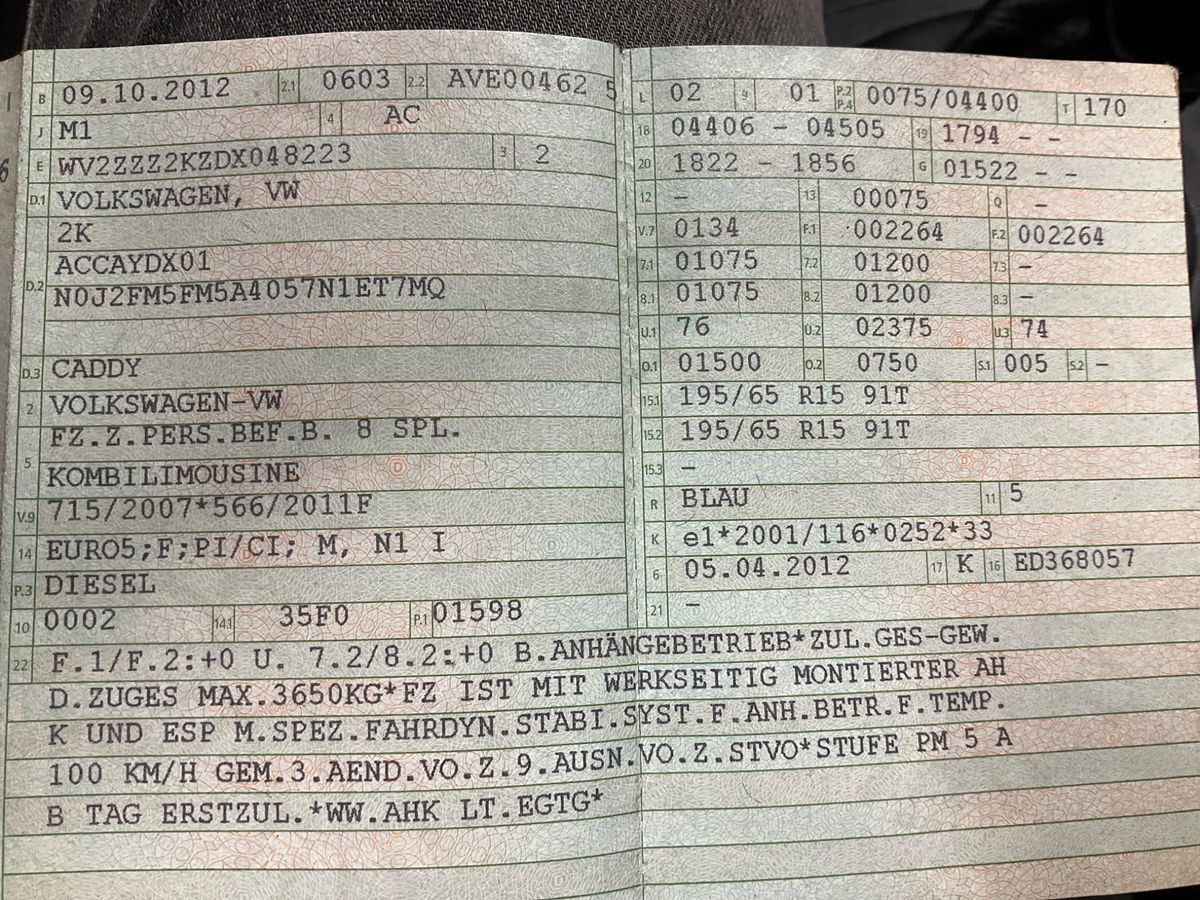 Volkswagen Caddy 1.6 TDI Trendline BlueMotion Tech.