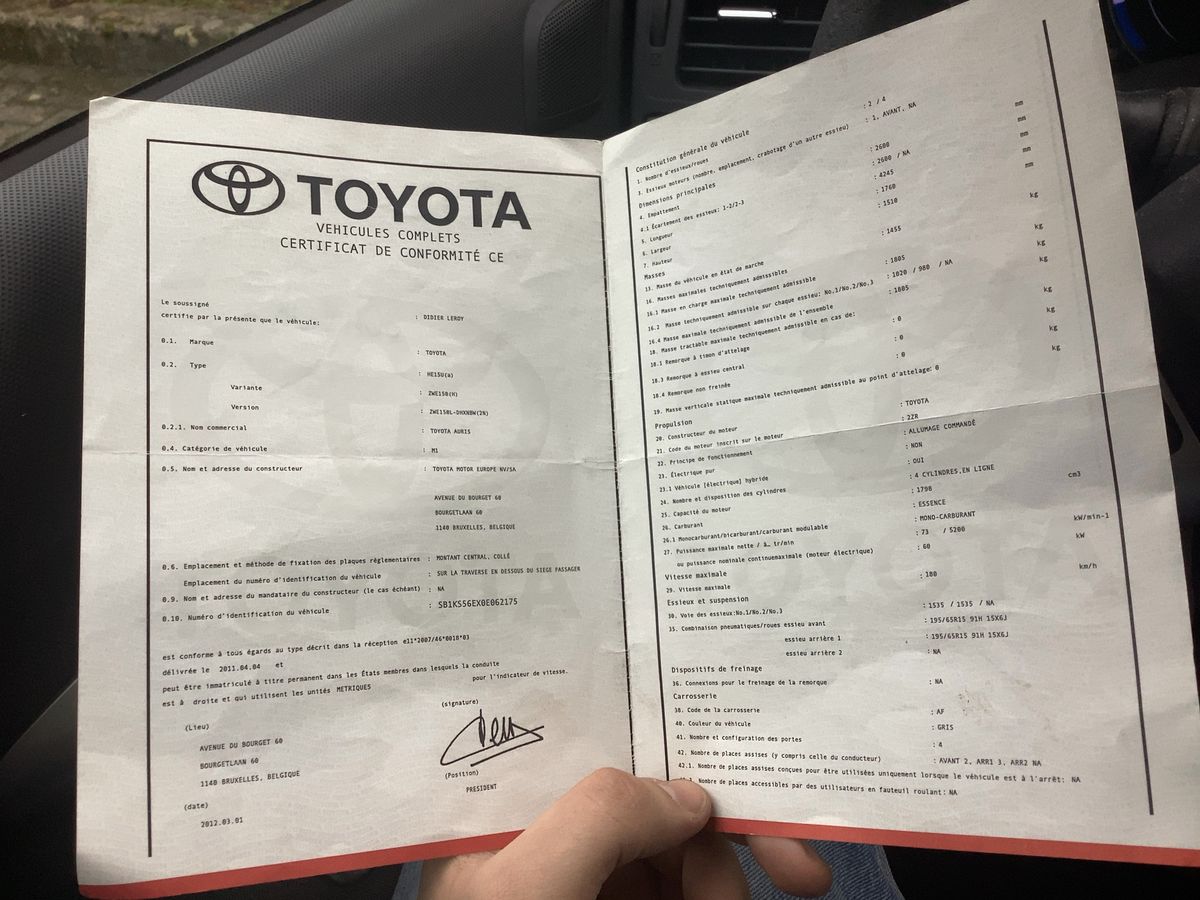 Toyota Auris d'occasion