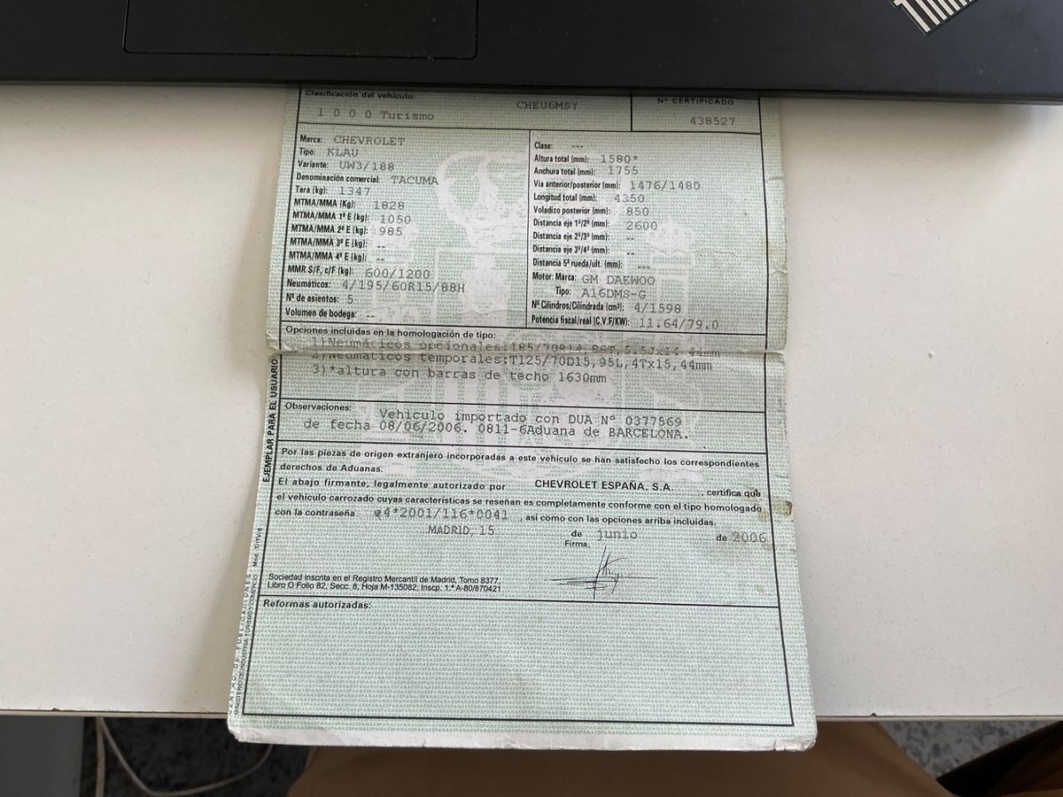 Daewoo Tacuma 1.8 SX