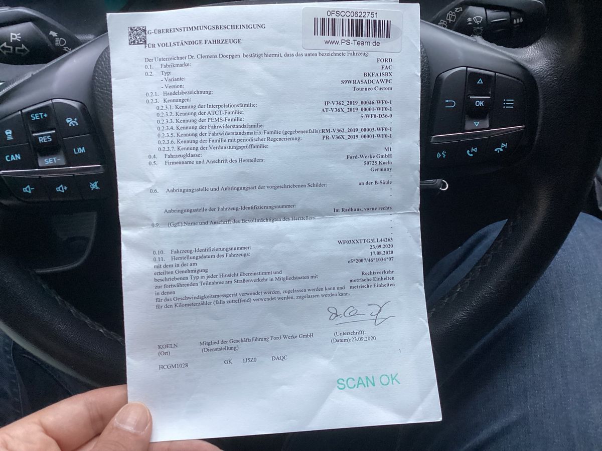 Ford Tourneo Custom 2.0 TDCi 320 L1 Titanium