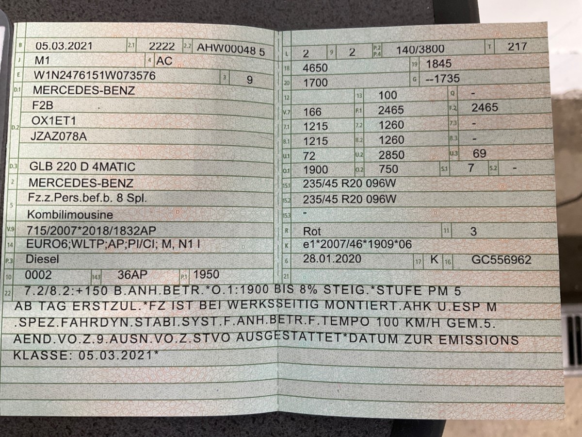 Mercedes-Benz GLB-Klasse d'occasion