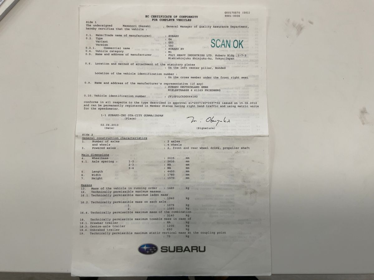 Subaru XV d'occasion