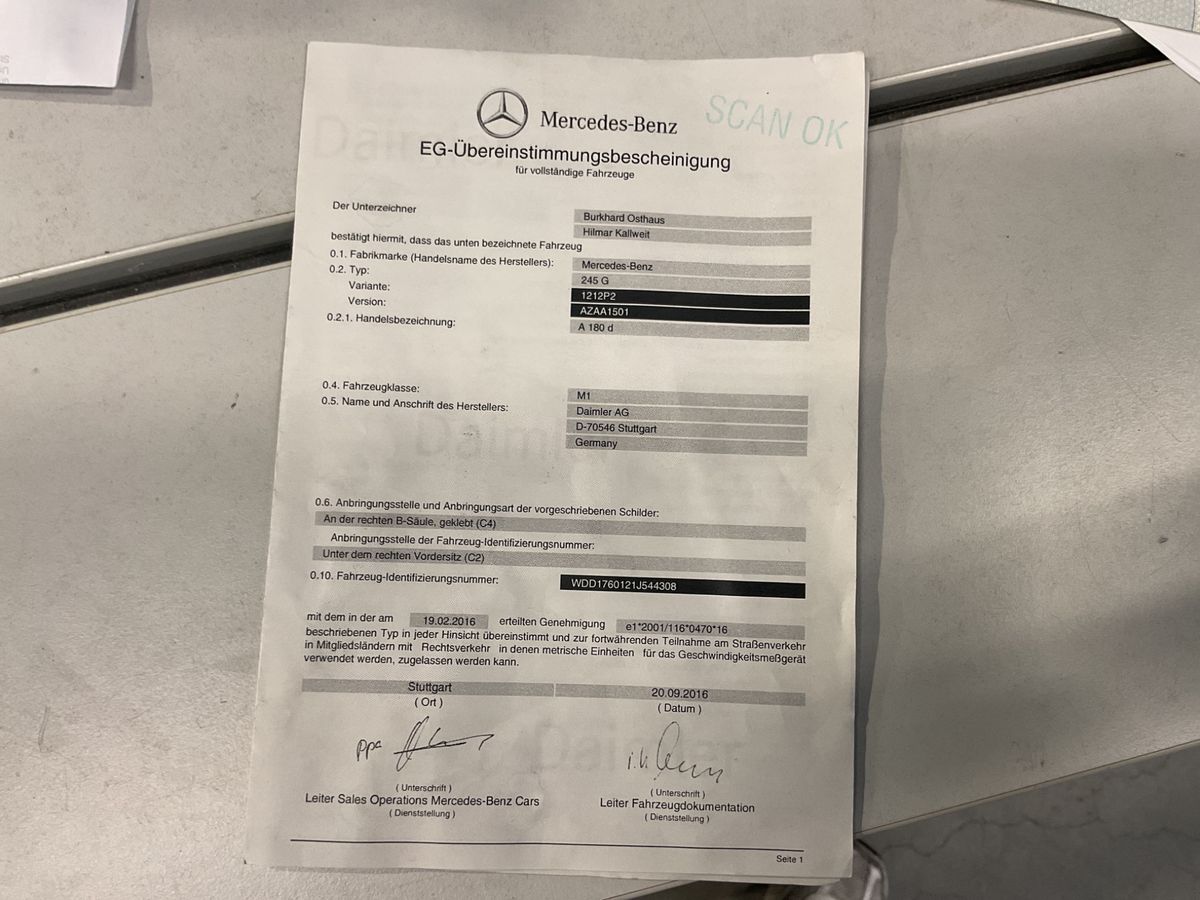 Mercedes-Benz A-Klasse A 180 CDI BlueEfficiency Style