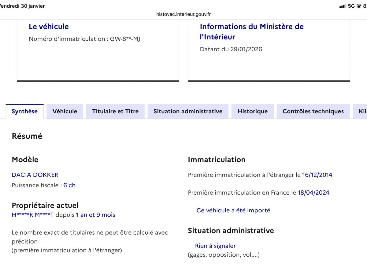 Dacia Dokker d'occasion