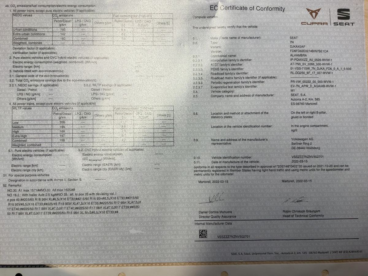 Seat Alhambra d'occasion