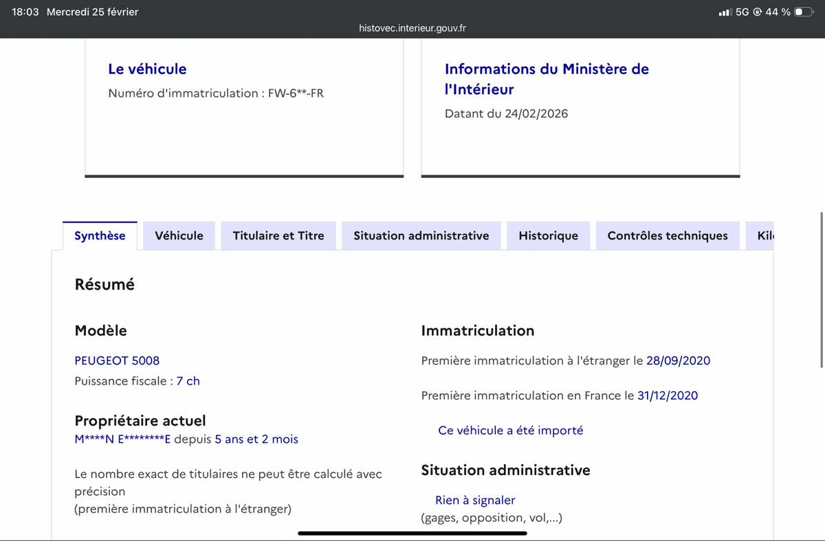 Peugeot 5008 d'occasion