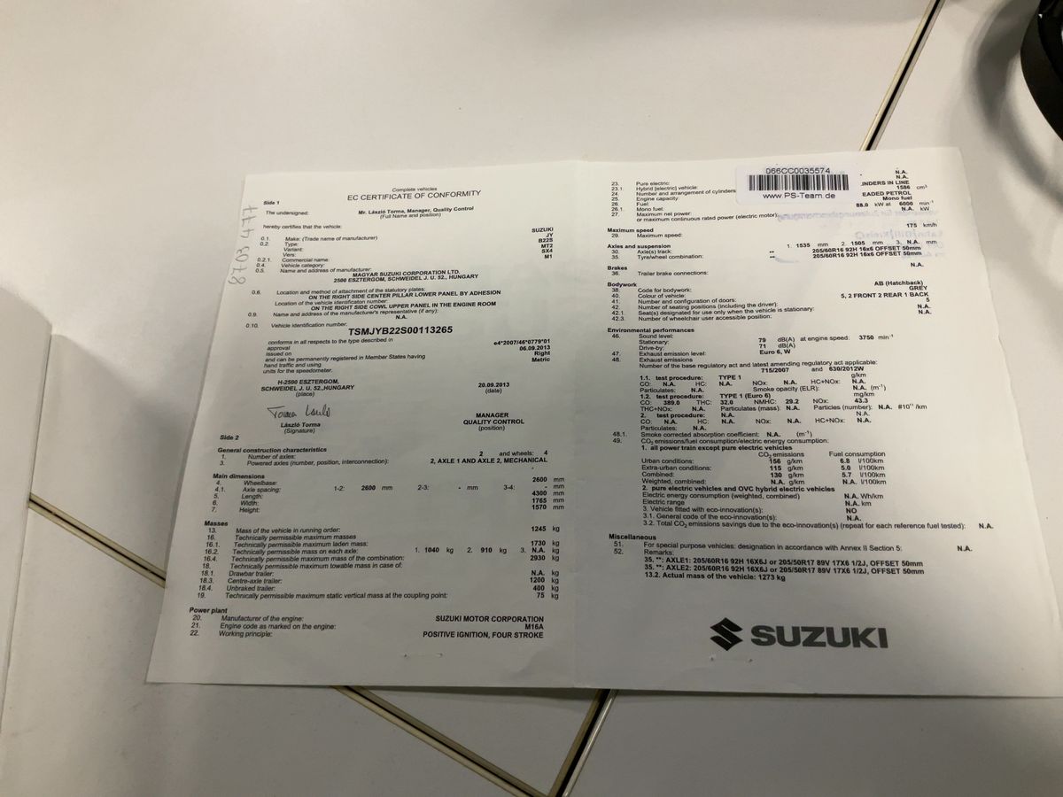 Suzuki SX4 d'occasion