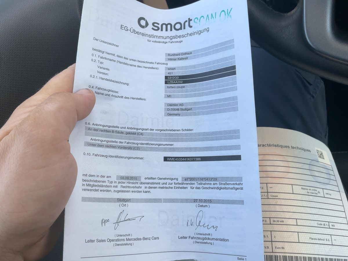 Smart fortwo d'occasion