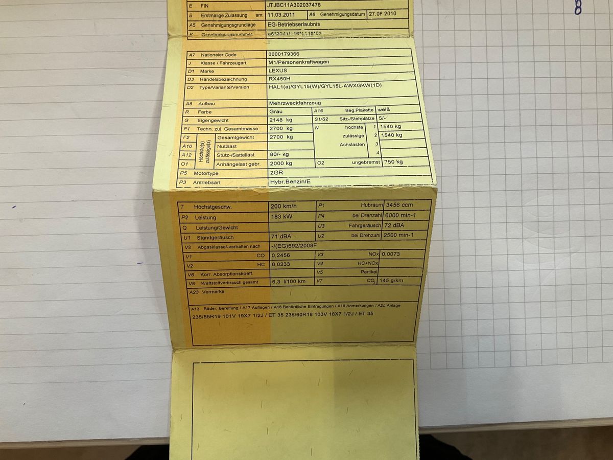 Lexus RX-Serie RX 450h Tronic