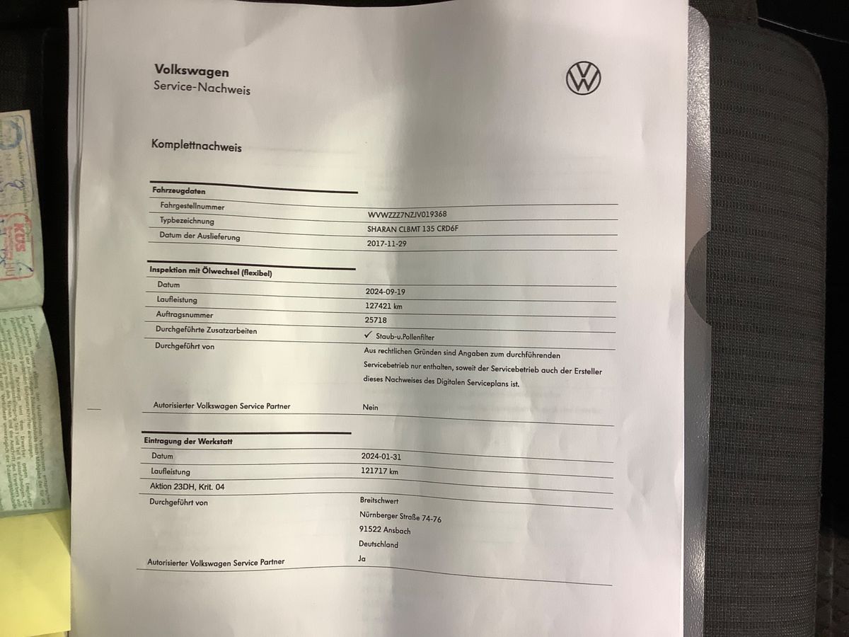 Volkswagen Sharan 2017 — photo 23