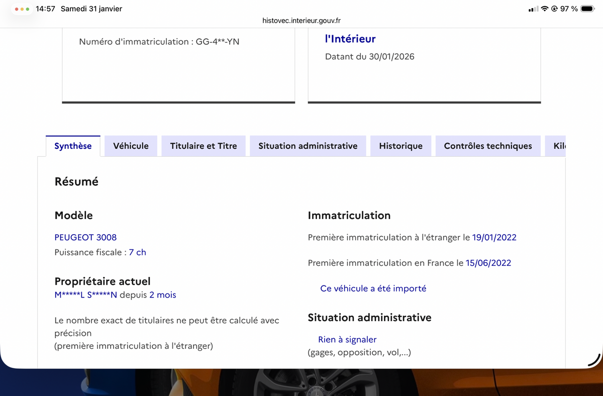 Peugeot 3008 d'occasion