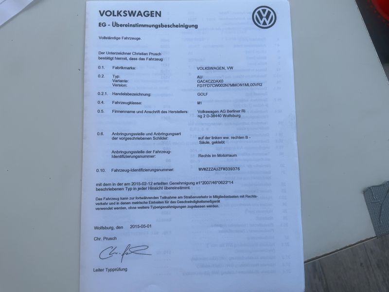 Volkswagen Golf VII 1.4 TSI Comfortline BlueMotion Tech 2015 – снимка 21