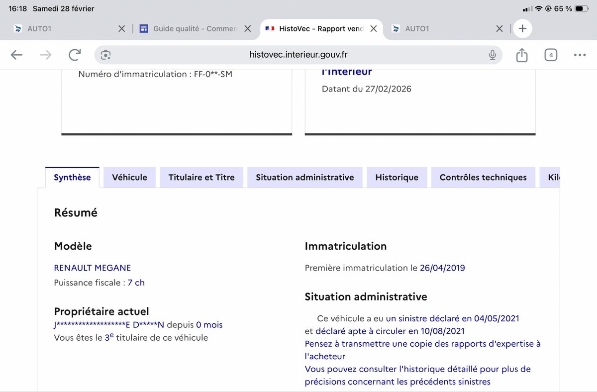 Renault Megane d'occasion