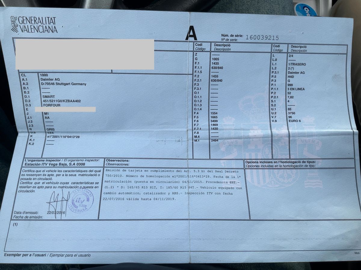 Smart forfour d'occasion