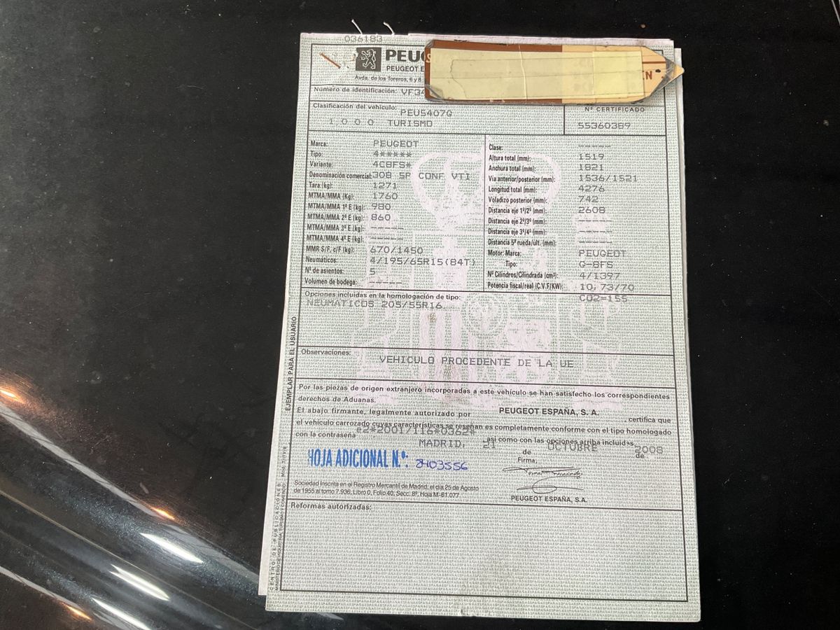 Peugeot 308 1.4 VTi Confort