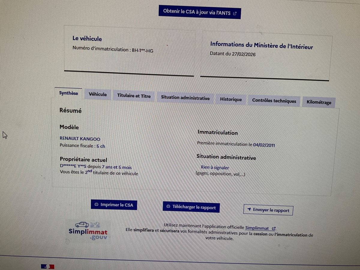 Renault Kangoo d'occasion