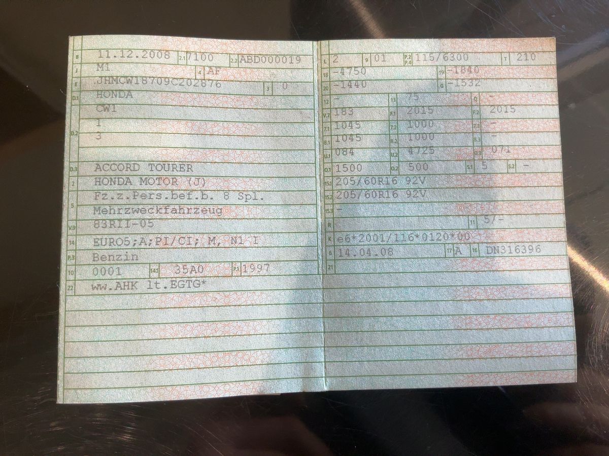 Honda Accord 2.0 Elegance