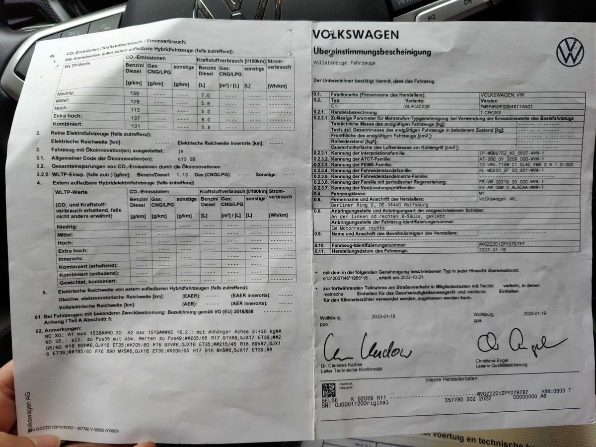 Volkswagen T-Cross 1.0 TSI Life