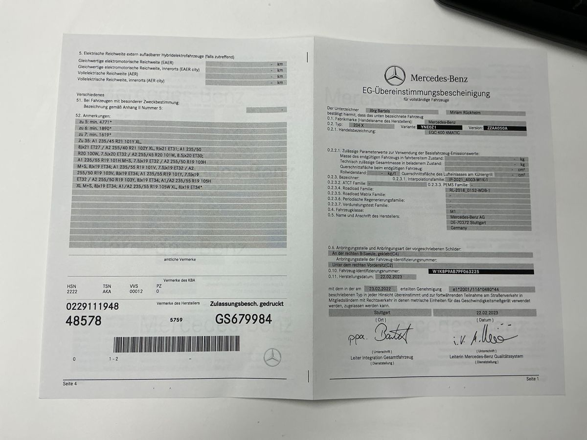 Mercedes-Benz EQC d'occasion