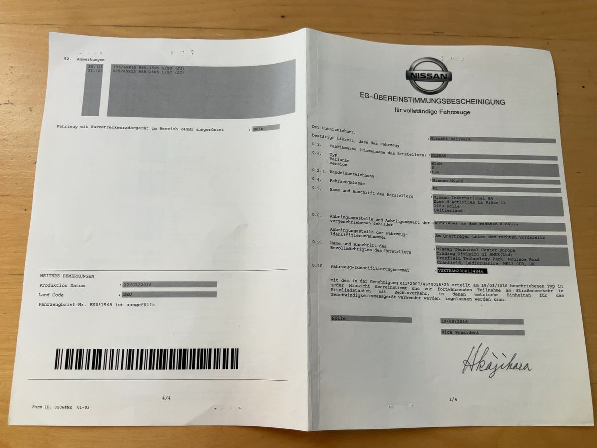 Nissan NV200 d'occasion