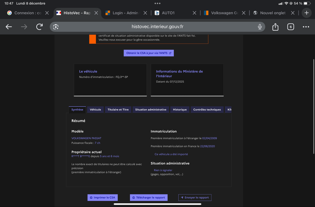 Volkswagen Passat d'occasion