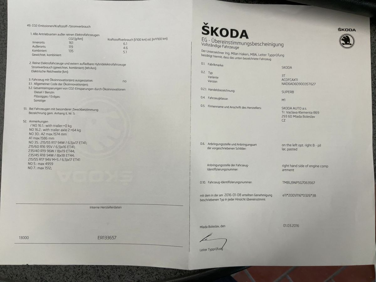 Skoda Superb d'occasion