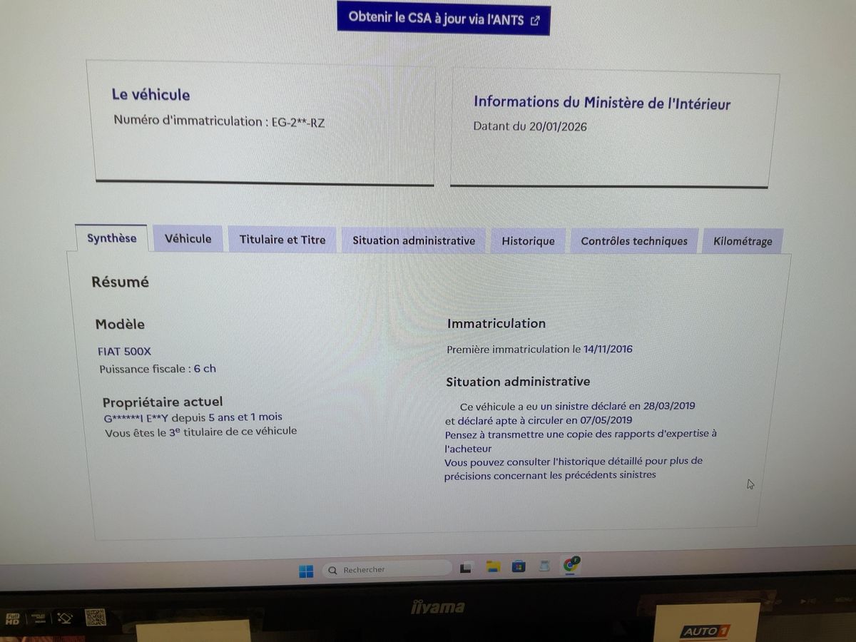 Fiat 500X d'occasion