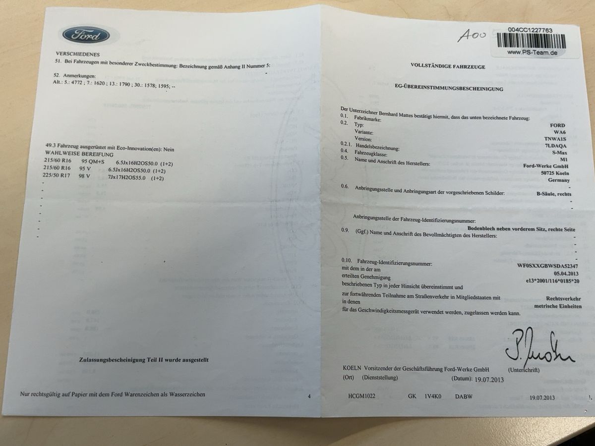 Ford S-Max d'occasion