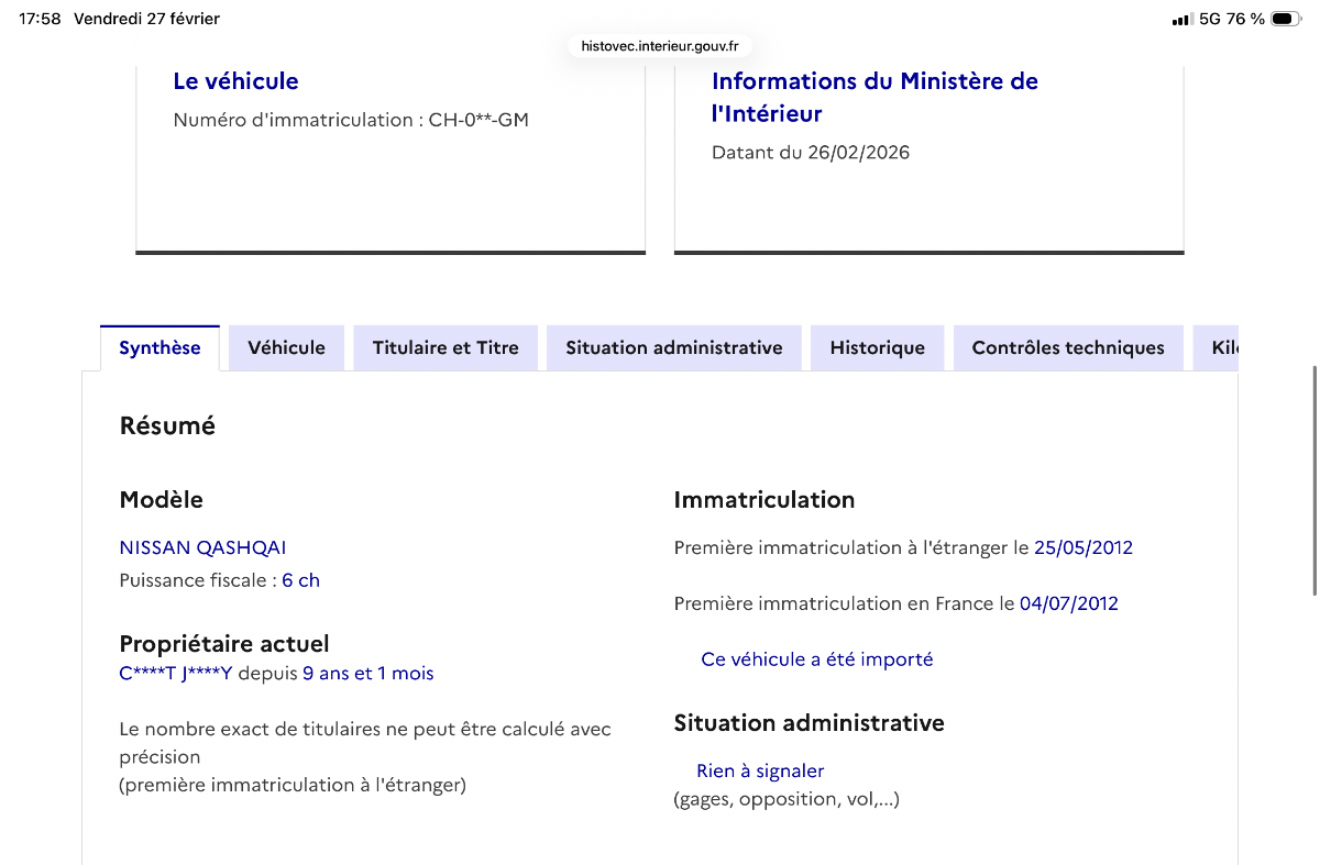 Nissan Qashqai d'occasion