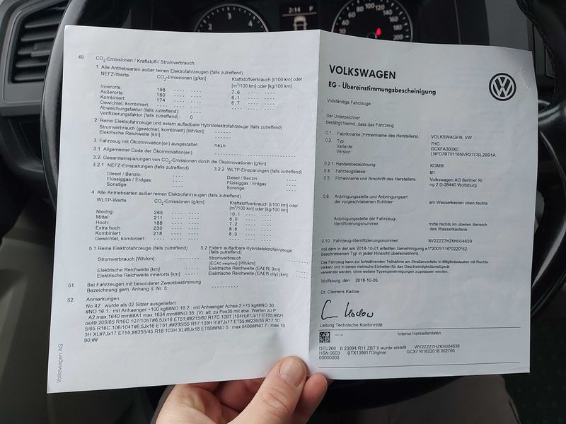 Volkswagen T6 Kombi 2.0 TDI lang — zdjęcie 18