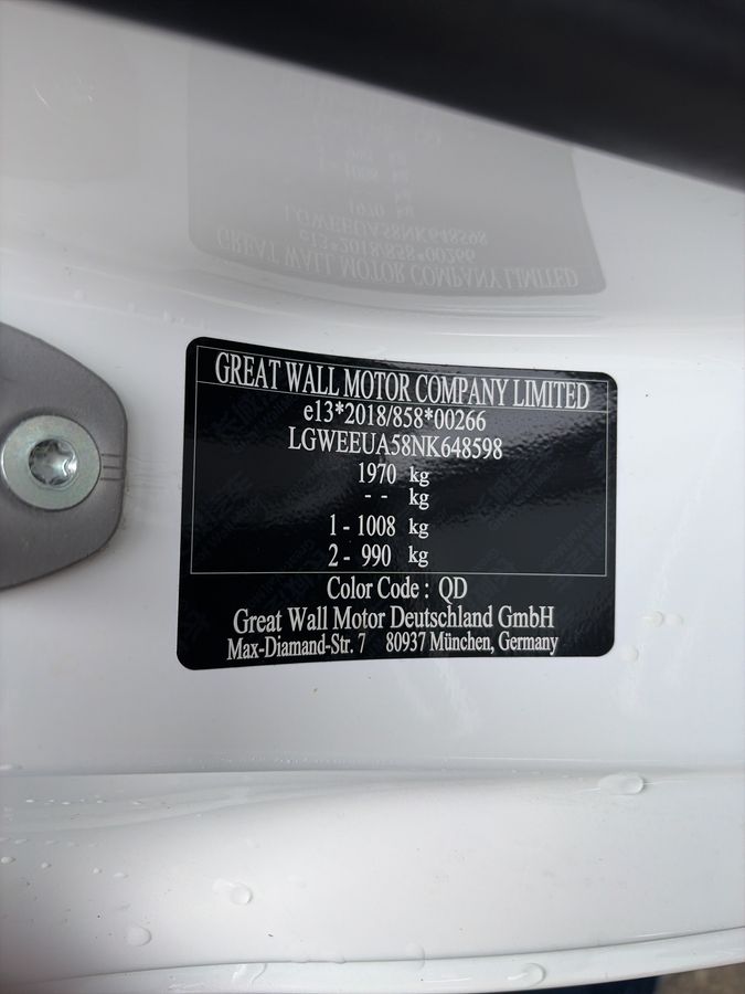 GWM Ora 03 electric drive 126 kW 400 Pro