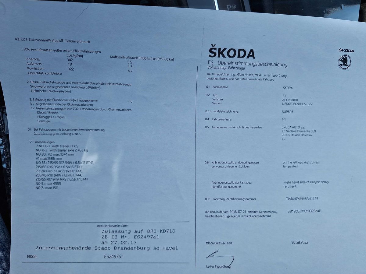 Skoda Superb d'occasion