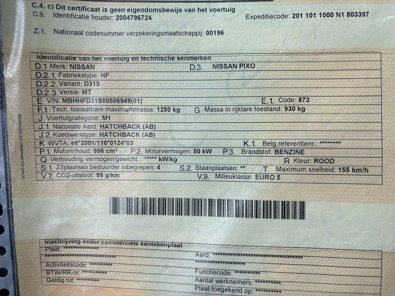 Nissan Pixo 1.0 Acenta — zdjęcie 15