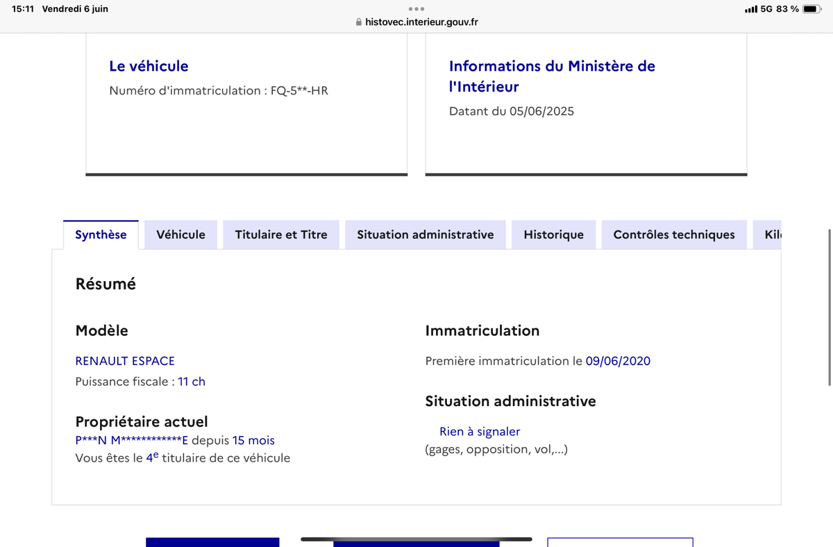 Renault Espace d'occasion