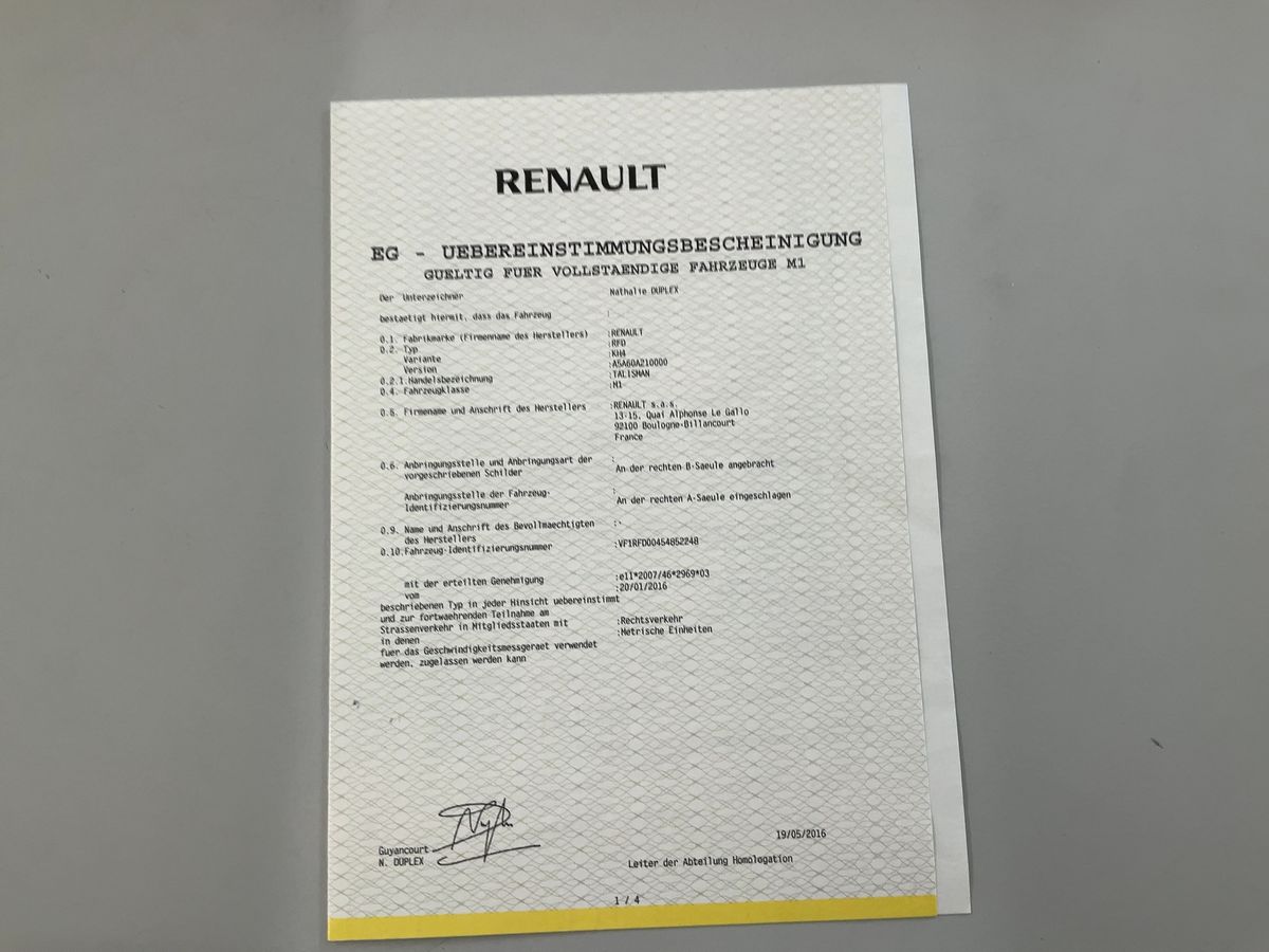 Renault Talisman d'occasion